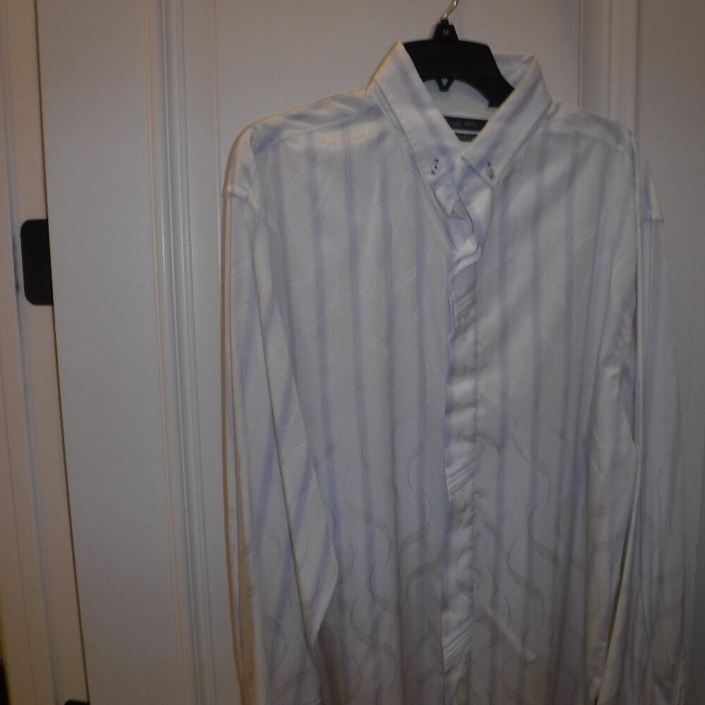 Christopher Wicks   XXL     French Cuffed Shirt    65% Polyester  35%Cotton
